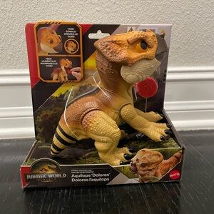 Mattel Jurassic World
Rebirth Primal
Protector Aquilops
Dolores Interactive
Dino